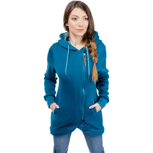 Glano Women's Stretched Sweatshirt - light blue