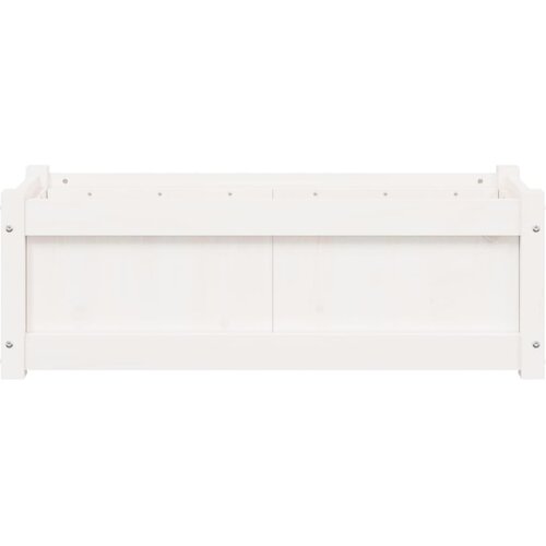  Vrtna sadilica bijela 90x31x31 cm od masivne borovine Slike