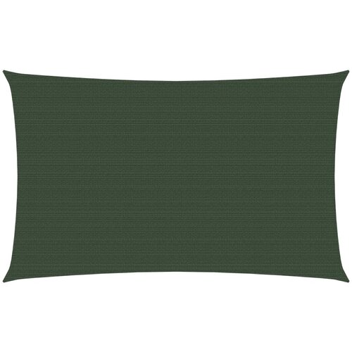 The Living Store Senčno jadro 160 g/m² temno zeleno 2,5x5 m HDPE - Senčno Jadro, (21630889) Cene