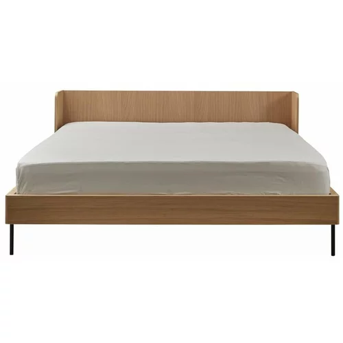 Bonami Selection Zakonska postelja v hrastovem dekorju 160x200 cm Wrap - Bonami Selection
