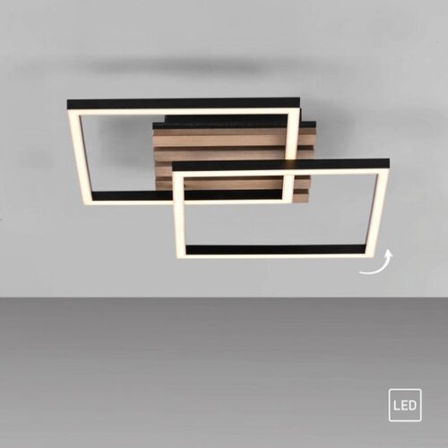 Just LIGHT. 14053-79 - LED plafonsko svetlo AKUSTIKA LED/15W/230V hrast/crna Slike