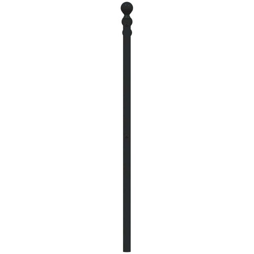  Metalno uzglavlje crno 140 cm Slike