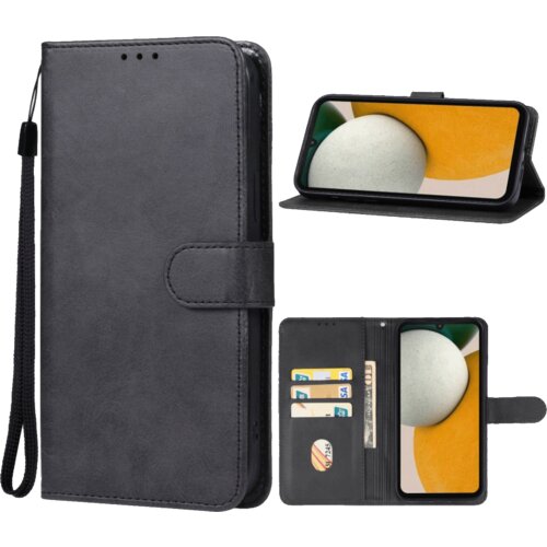  Preklopna futrola za Galaxy A15, Koža, Crna Slike