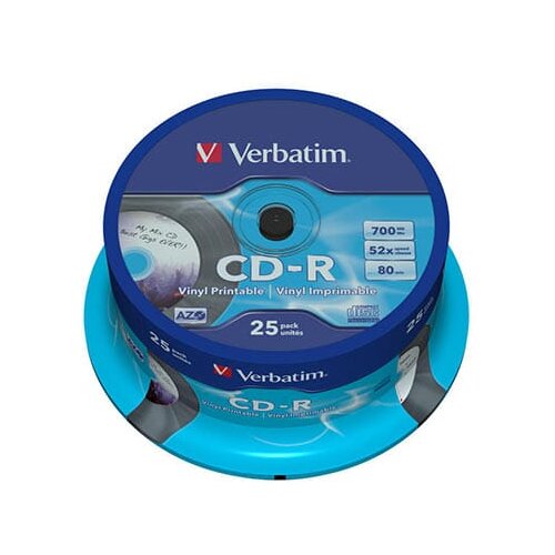  CD-R,VERBATIM, 700 MB,52X,spindle 25 kom EXTRA PRO.,43432 Slike