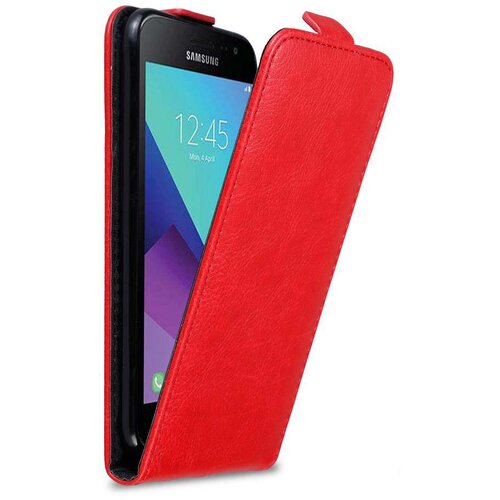 Cadorabo Ohi&scaron;je, združljivo z Samsung Galaxy XCover 3 v rdeče jabolko - Za&scaron;čitni ovitek v obliki flipa z magnetnim zapiranjem, (20562116) Cene