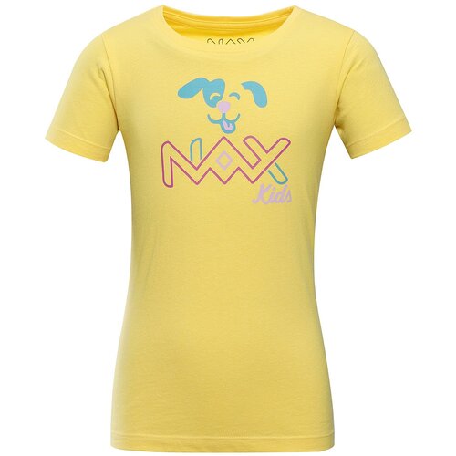 NAX Dětské bavlněné triko LIEVRO aspen gold varianta pa Slike