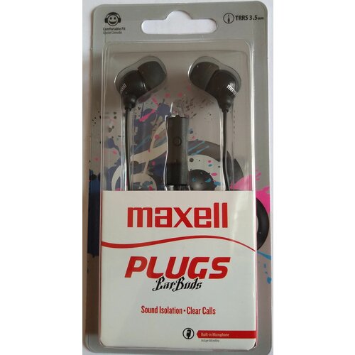 Maxell slušalice plugz + mic black Slike