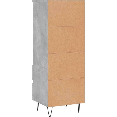 VidaXL Visoka komoda boja betona 40 x 36 x 110 cm konstruirano drvo Slike