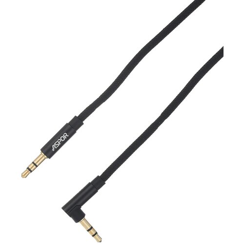 Aspor audio kabel A231 3,5mm 90 degrees 1m crni Slike