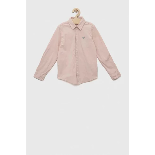 Guess Dječja košulja boja: ružičasta