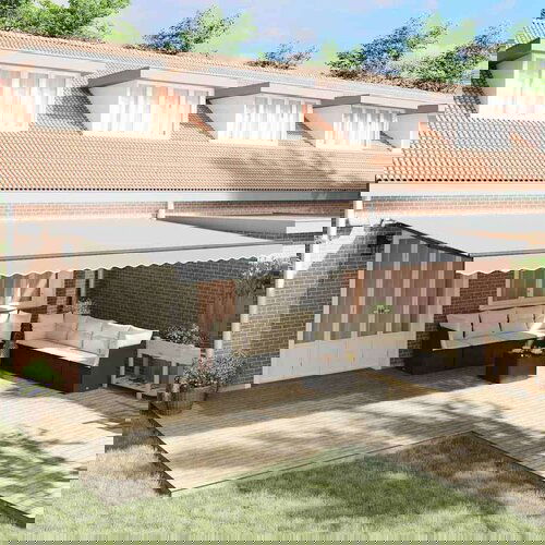 Nadstrešnica s Ručna Antracit 6 x 3 m Metal Cijene