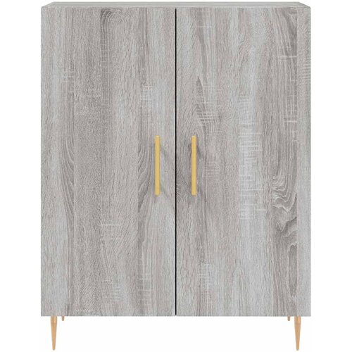 Visoka komoda siva sonome 69,5x34x180 cm od konstruiranog drva Slike