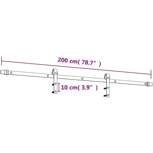  Klizna vrata Prirodna i bijela 70 x 210 cm Čvrsta borovina Slike