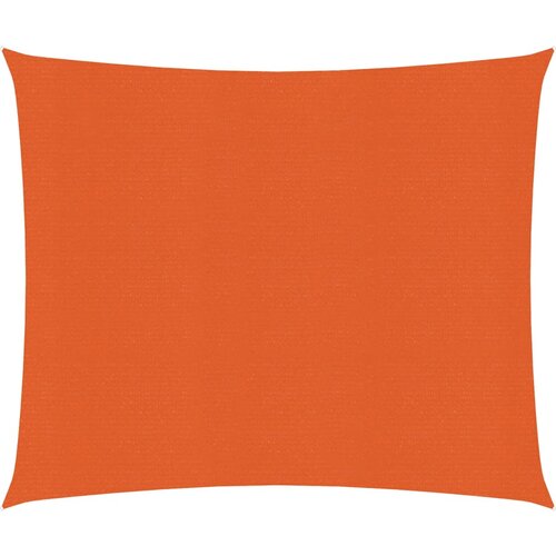  The Living Store Senčno jadro 160 g/m² oranžno 3x3 m HDPE - Senčno Jadro, (21456618) Cene