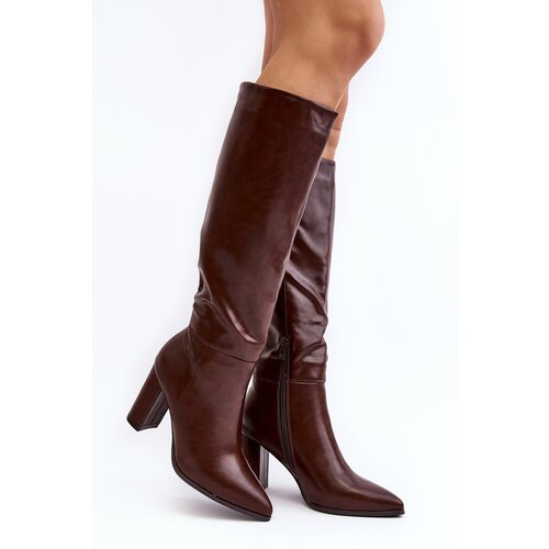 Kesi Women's brown high boots Fiminna Slike