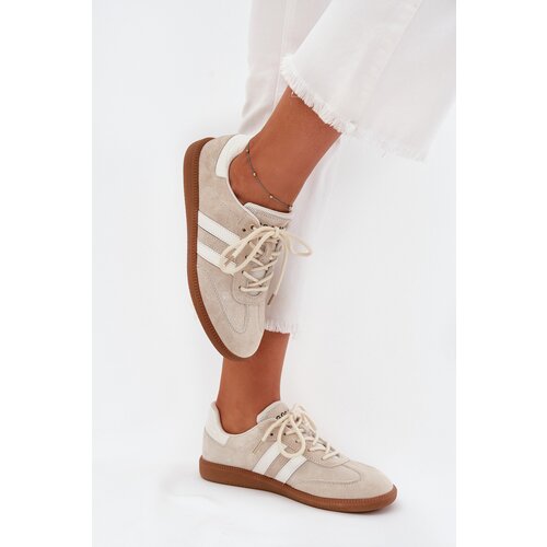 Boto Low Leather Sneakers Women Beige Ismina Slike