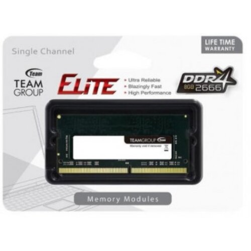 Team Group Teamgroup Elite 8gb (1x8gb) 2666mhz ddr4 so-dimm (ted48g2666c19-s01) ram pomnilnik Cene