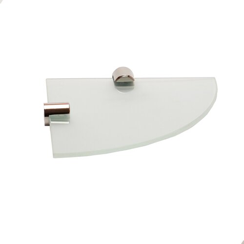 Staklena polica za kupaonicu inox (17 x 17 cm, plemeniti čelik, satinirano) Slike