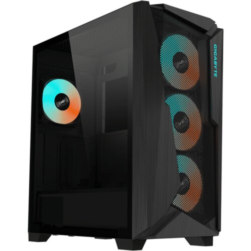 Gigabyte CASE C301G Black3xARGB fans(1xRear; 3xFront )GPU H : 400mm; Dust filter Slike