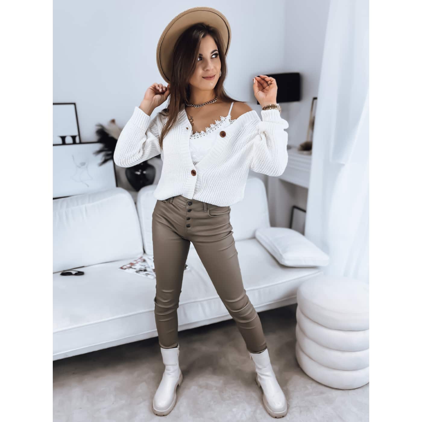 DStreet Women's sweater MINSTRAL ecru MY1615 Cijene