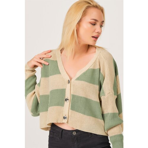 Dewberry Z3008 LADIES CARDIGAN-LIGHT GREEN Slike