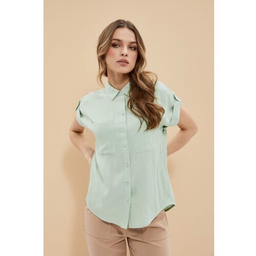 Moodo Viscose shirt with short sleeves Slike