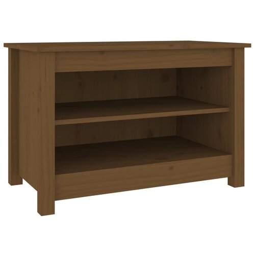 Maison Chic Klop za čevlje - Sedež za čevlje medeno rjava 70x38x45,5 cm trdna borovina, (21776658) Slike