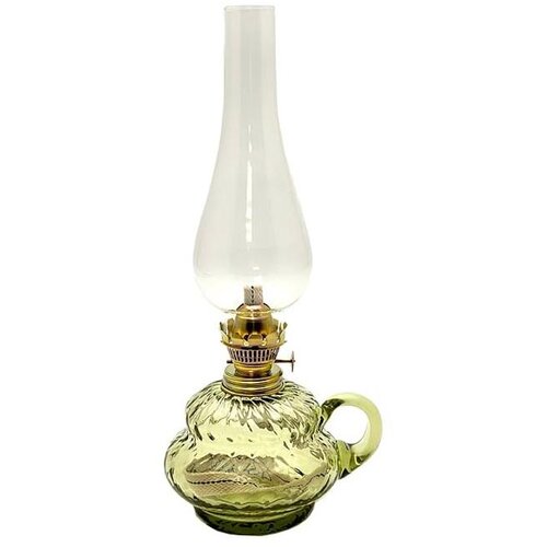  Petrolejska lampa ANNA 34 cm &scaron;umsko zelena karo Cene