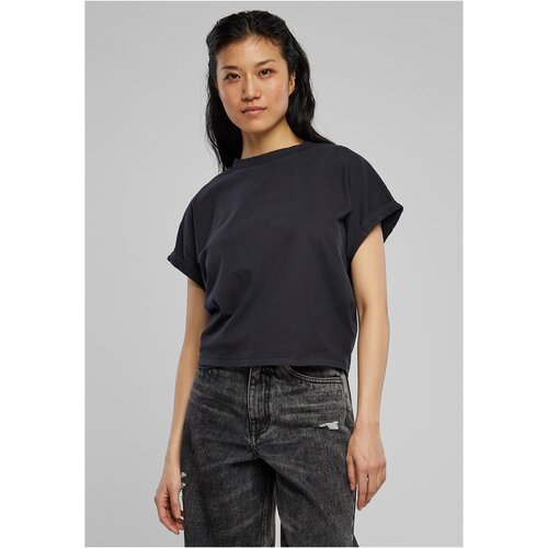 Urban Classics Women&amp;#039;s T-shirt with a short pigment cut on the sleeve black Slike