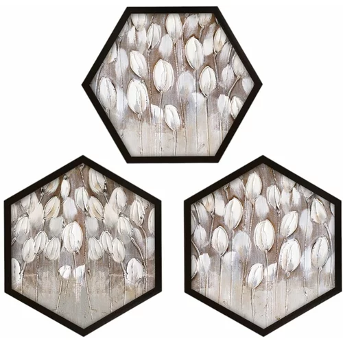 Wallity Slike v kompletu 3 ks 35x35 cm Pentagons – Wallity