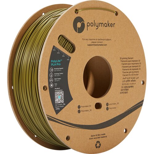 Polymaker PolyLite PLA PRO Army Green Cene
