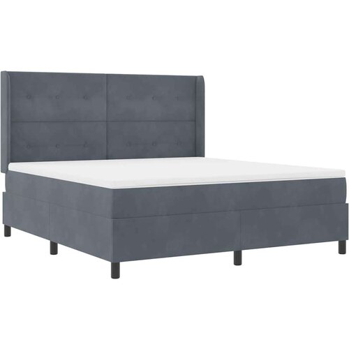 Box spring krevet Tamno siva 180 x 200 cm Bar&amp;scaron;un Slike