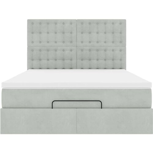  Otomanski krevet s madracima i LED 140x190 cm bar&amp;scaron;unasti Slike