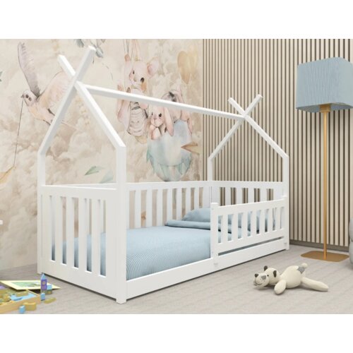  drveni dečiji krevet bodzio - beli - 160/180x80 cm Cene