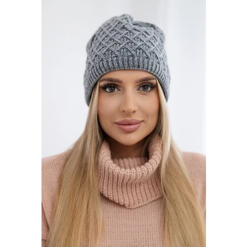 Kesi Cap with fleece Kratka K204 dark grey Cene