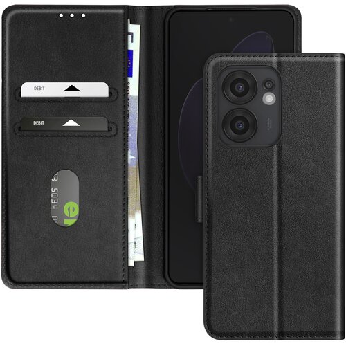 AVIZAR Ohišje za Oppo Reno 13 F / 13 FS Clamshell Portfelj and Video Holder, Črna, (5000014106) Cene