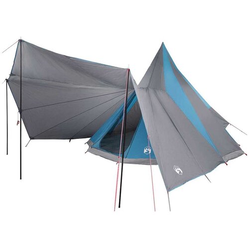 vidaXL Družinski tipi &scaron;otor s streho Modra in siva 510 x 690 x 330 cm, (5000043483) Cene