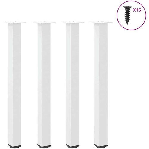  noge stolića za kavu 4 kom bijele 100-102 cm čelik Slike