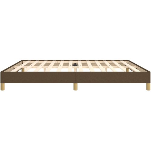 Okvir za krevet bez madraca tamnosmeđi 200x200 cm od tkanine Slike