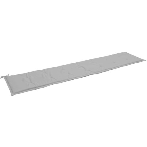  Blazina za vrtno klop siva 200x50x4 cm oxford tkanina, (20623638) Cene