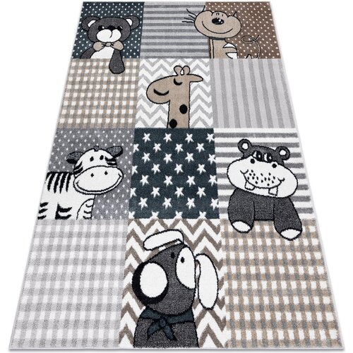 RugsX Preproge Preproga FUN Pets za otroke, živali siva 180x270 cm Siva Cene