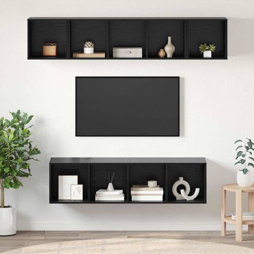  Set TV komoda 4 kom. Umjetnički hrast Konstruirano drvo Slike