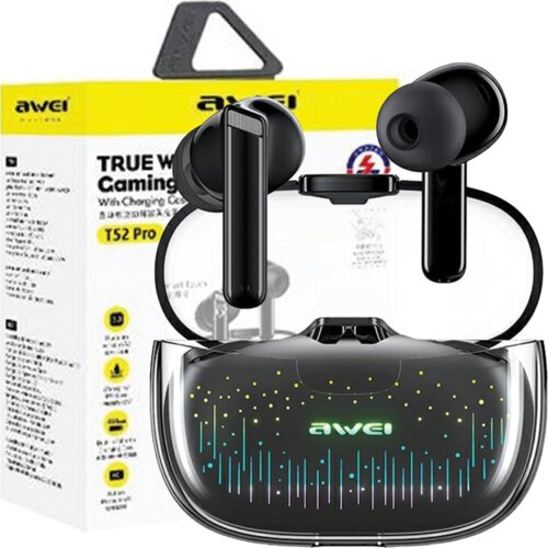 Awei BLUETOOTH 5.3 T52 PRO2 TWS SLUŠALKE ZA TELEFONE ČRNE, (21968818) Cene