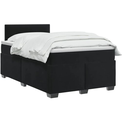  Boxspring krevet s madracem Crna 120 x 200 cm Bar&amp;scaron;un - Crna 120 x 200 cm Pro&amp;scaron;iveno gumbima Slike