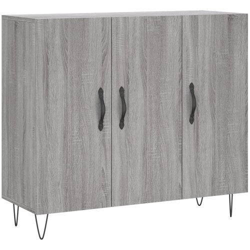 Maison Chic Komoda - Predalnik siva sonoma 90x34x80 cm konstruiran les, (21718110) Slike