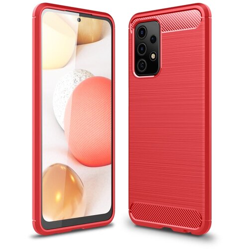  Ovitek za Samsung A52 5G/4G | Carbon vzorec | Rdeč Cene