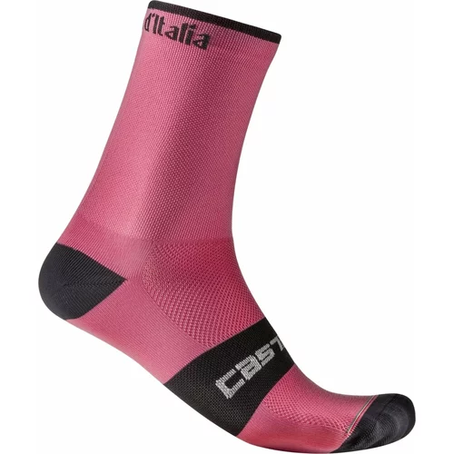 Castelli Giro107 18 Sock Rosa Giro 2XL Kolesarske nogavice