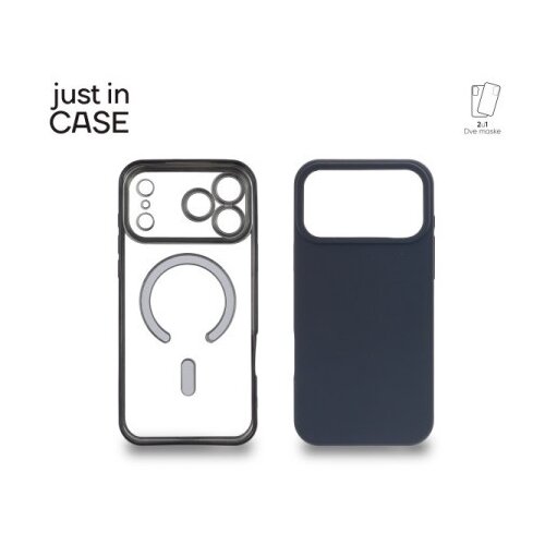 Just In Case 2u1 Extra case MAG MIX PLUS paket maski za telefon za iPhone 17 Pro Max CRNI ( MAGPL124BK ) Cene