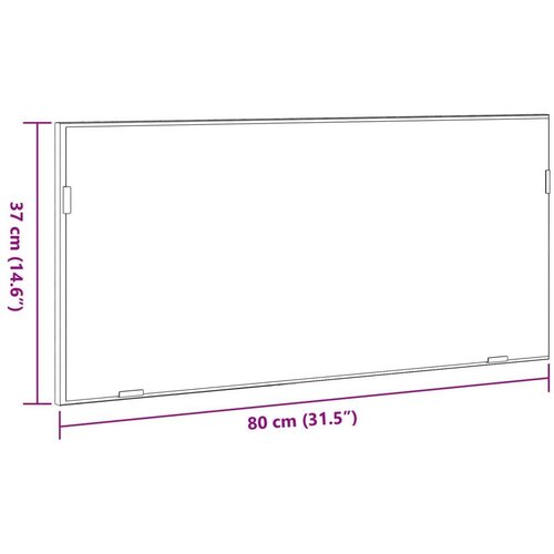  Ogledalo s ormarićem za kupaonicu s LED svjetlom smeđi hrast 80x37 cm Slike
