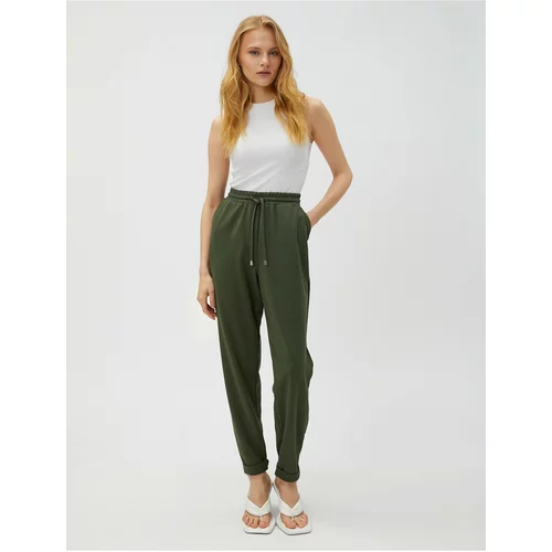 Koton Jogger Casual Trousers With Pocket Tie Waist